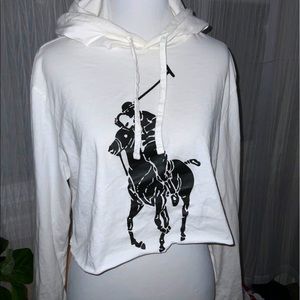 Polo cropped hoodie